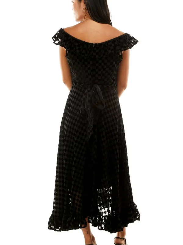 Aaliyah Dress - Check Burn Out
