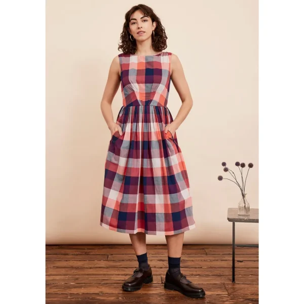 Abigail Dress - Cherry Plaid