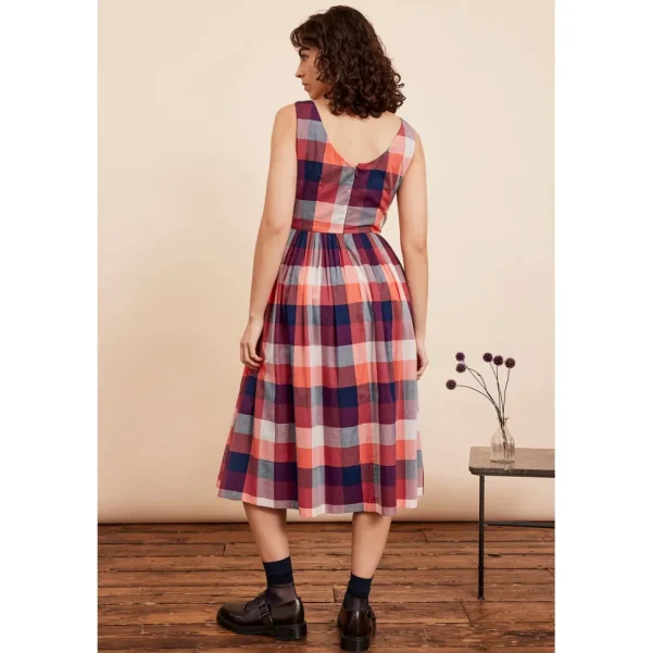 Abigail Dress - Cherry Plaid