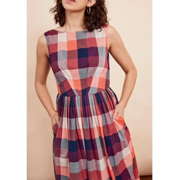 Abigail Dress - Cherry Plaid
