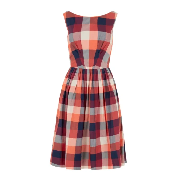 Abigail Dress - Cherry Plaid