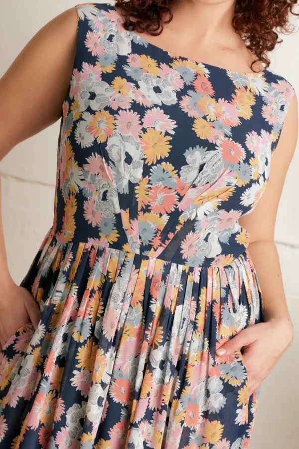 Abigail Dress - Summer Marigolds Floral