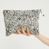 Abstract Flower Print Handbag
