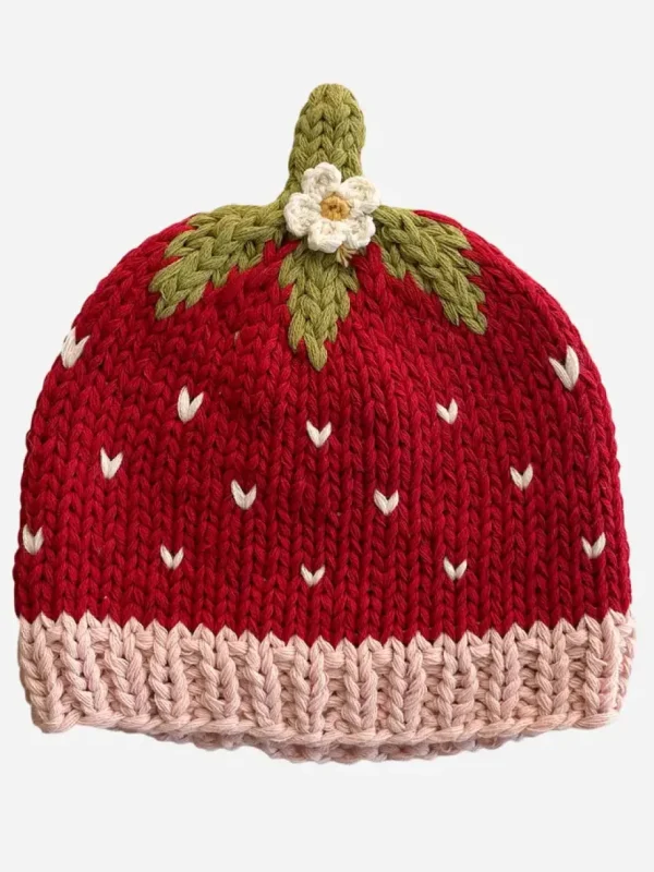 Addie Strawberry Baby Hat