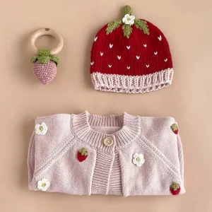 Addie Strawberry Baby Hat