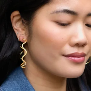Alma Hoops - 18K Gold Plated