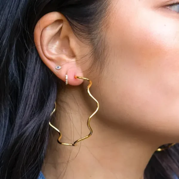 Alma Hoops - 18K Gold Plated