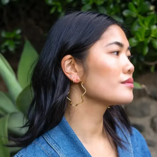 Alma Hoops - 18K Gold Plated
