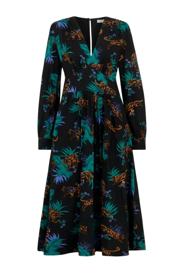 Amara Midnight Leopard Dress