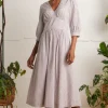 Amelia Parma Violet Gingham Dress