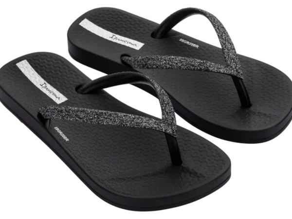 Ana Sparkle Kids Flip Flop - Black