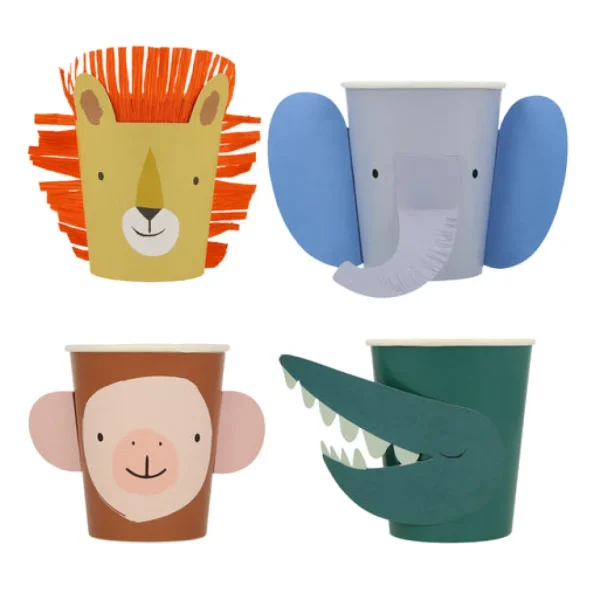 Animal Parade Character Cups (x 8)