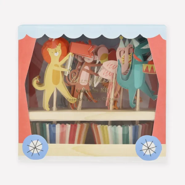 Animal Parade Cupcake Kit (x 24 toppers)