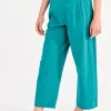 Ankle Length Wide Leg Pants - Green