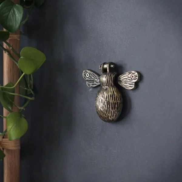 Antique Gold Bumble Bee Door Knocker