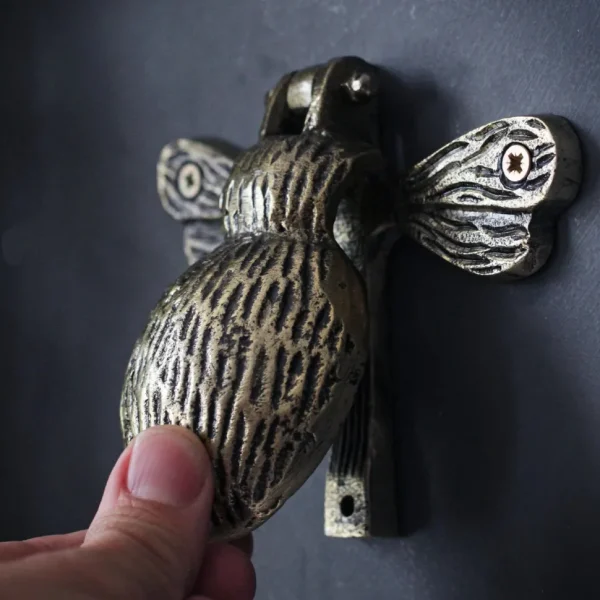 Antique Gold Bumble Bee Door Knocker