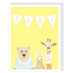 Baby Animals New Baby Card