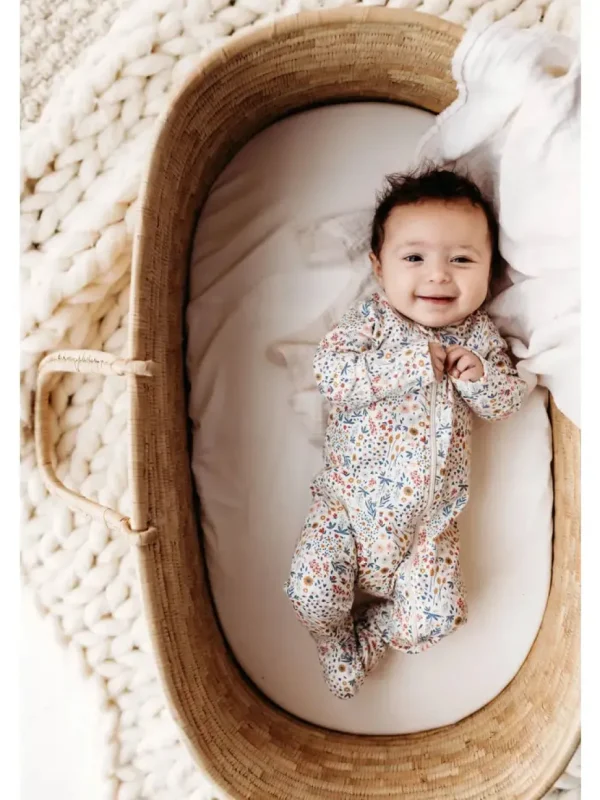 Baby Footed Zip Romper- Mountain Meadow