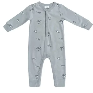 Baby Snap Romper- Orcas