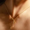 Bad to the Bow Necklace Gold