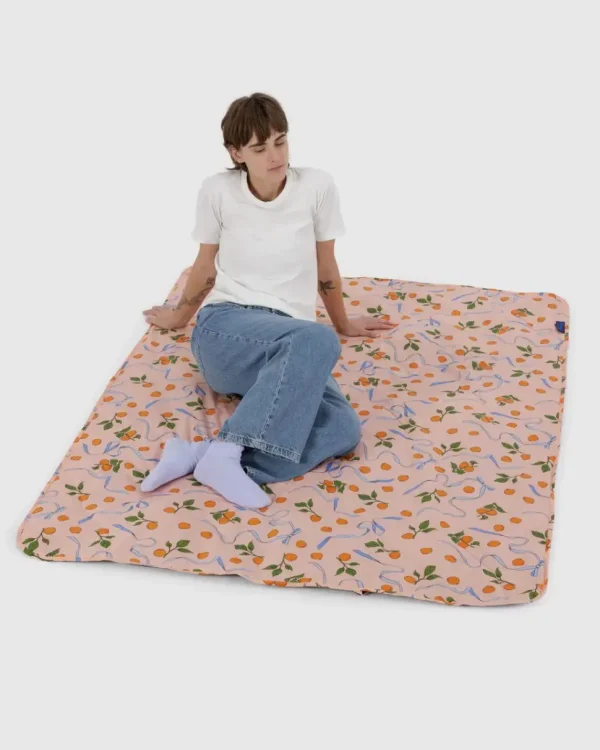 Baggu Picnic Blanket - Apricots & Ribbons
