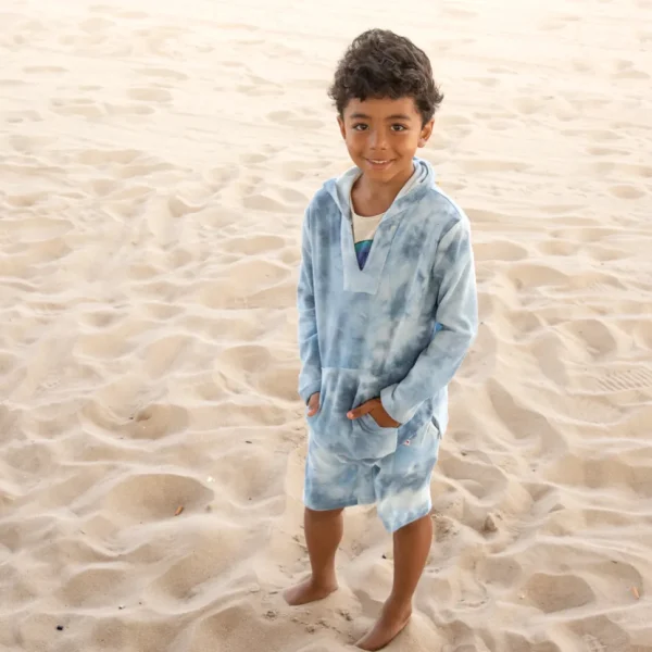 Baja Pullover - Sky Tie Dye