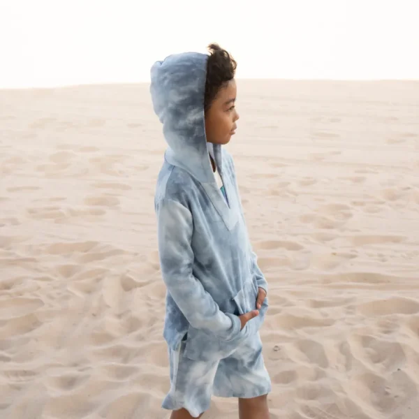 Baja Pullover - Sky Tie Dye