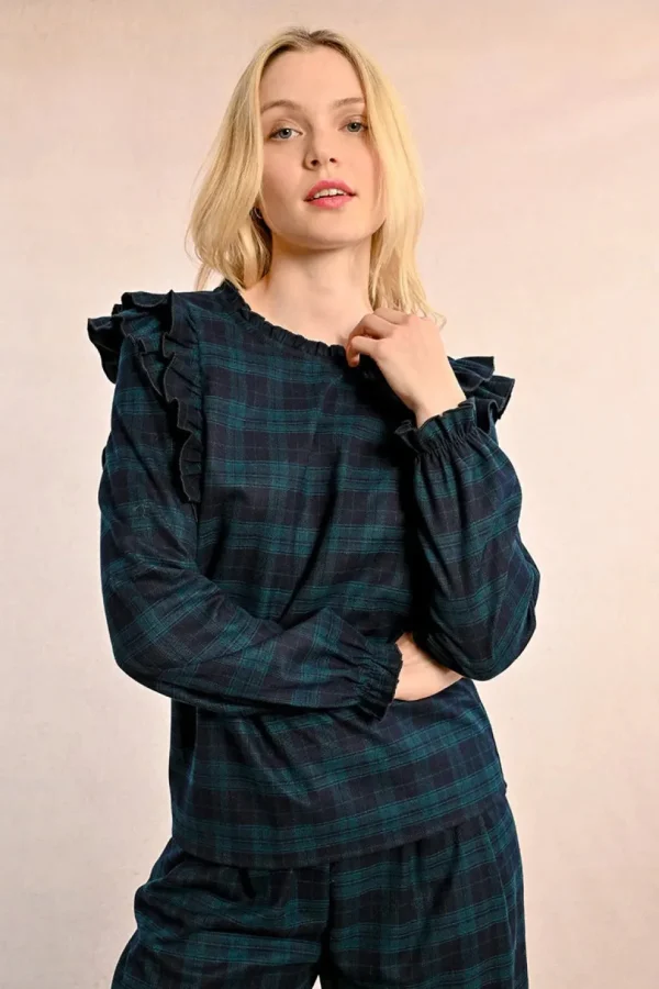 Balckwatch Plaid Top