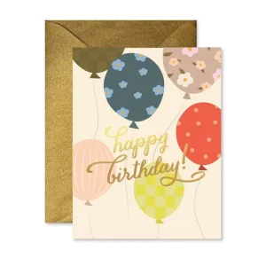 Balloon Release Birthday Greeting Card