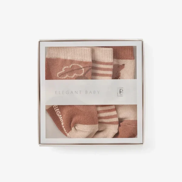 Bear Non Slip Baby Sock Set 3pk