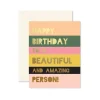 Beautiful Person Colorblock Birthday
