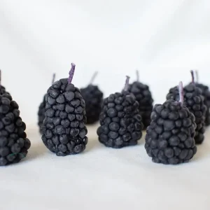 Beeswax Blackberry Birthday Candles - 5 count