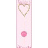 Big 8" Gold Heart Sparkler Wand Card - Bon Bon