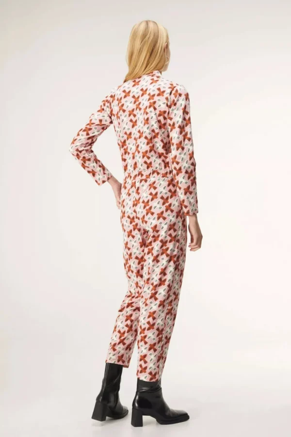 Bird Print Jumpsuit