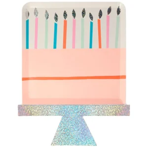Birthday Cake Plates (x 8)