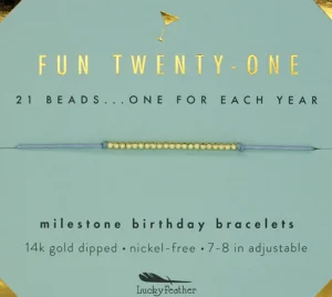 Birthday Celebration Bracelet (Ages 21, 30, 40, 50)