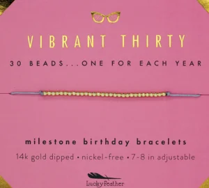 Birthday Celebration Bracelet (Ages 21, 30, 40, 50)