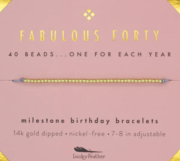 Birthday Celebration Bracelet (Ages 21, 30, 40, 50)