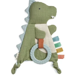 Bitzy Crinkle™ Dino Sensory Toy with Teether