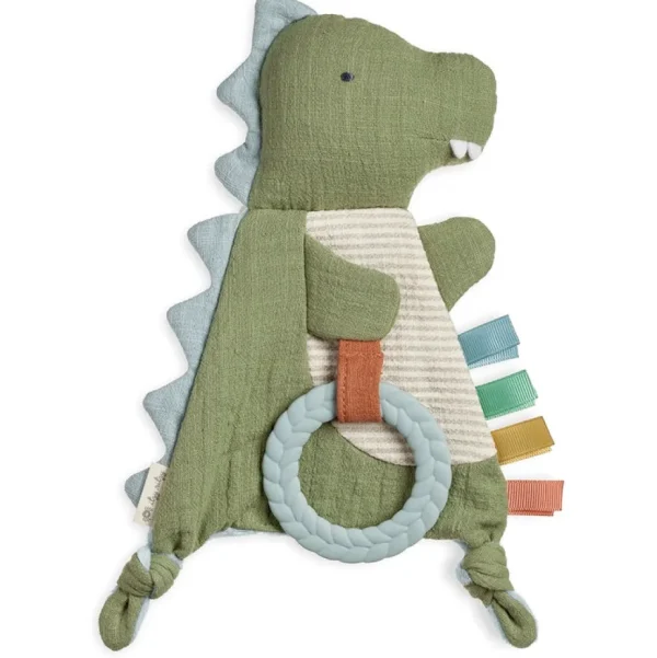 Bitzy Crinkle™ Dino Sensory Toy with Teether