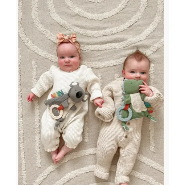 Bitzy Crinkle™ Dino Sensory Toy with Teether