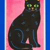 Black Cat Print