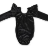 Black Velvet Long Sleeve Leotard