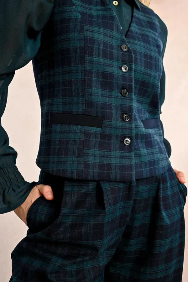 Blackwatch Plaid Vest