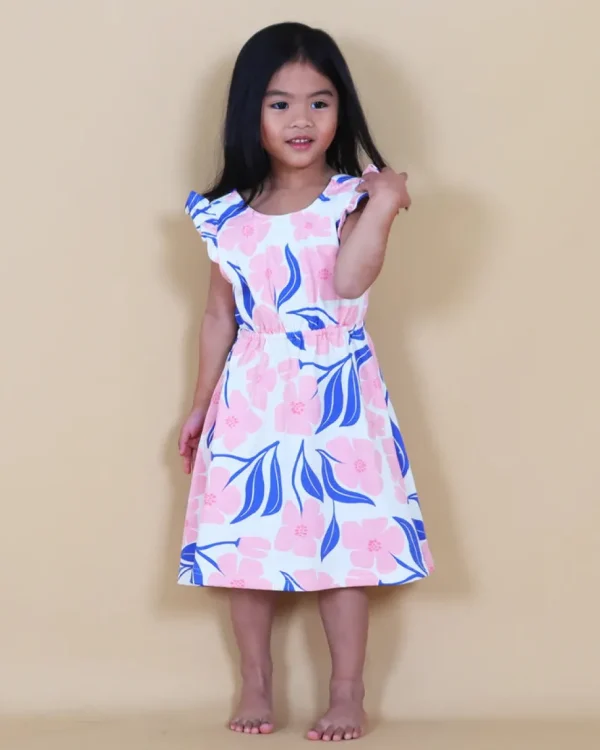Bloom Ruffle Open Back Dress