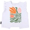Botanical Ruffle Top