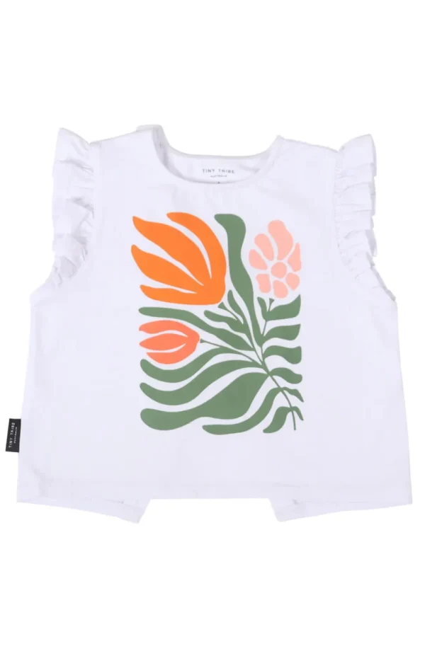 Botanical Ruffle Top
