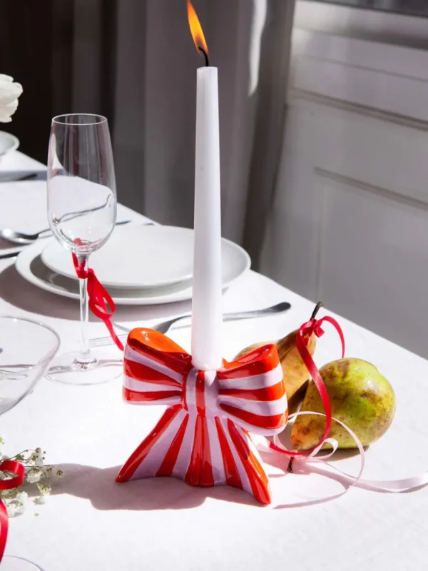 Bow Candle Holder Large