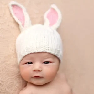 Bunny Hat - White/Pink
