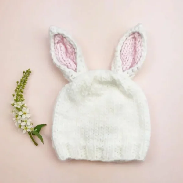 Bunny Hat - White/Pink
